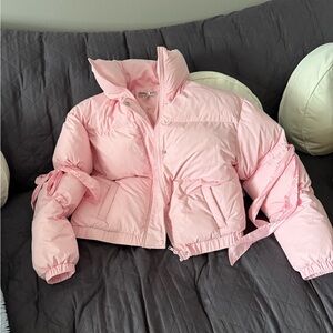 Madden Girl Light Pink Kids Puffer Jacket
